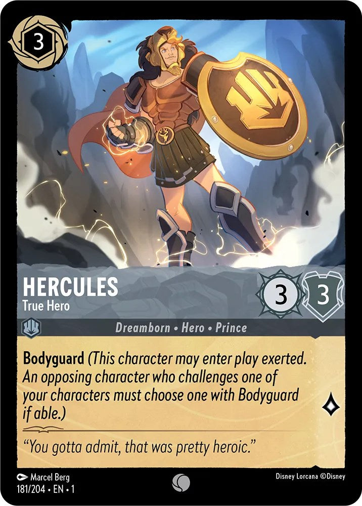 Hercules - True Hero (181/204) [The First Chapter] - Disney - Card Brawlers | Quebec | Canada |
