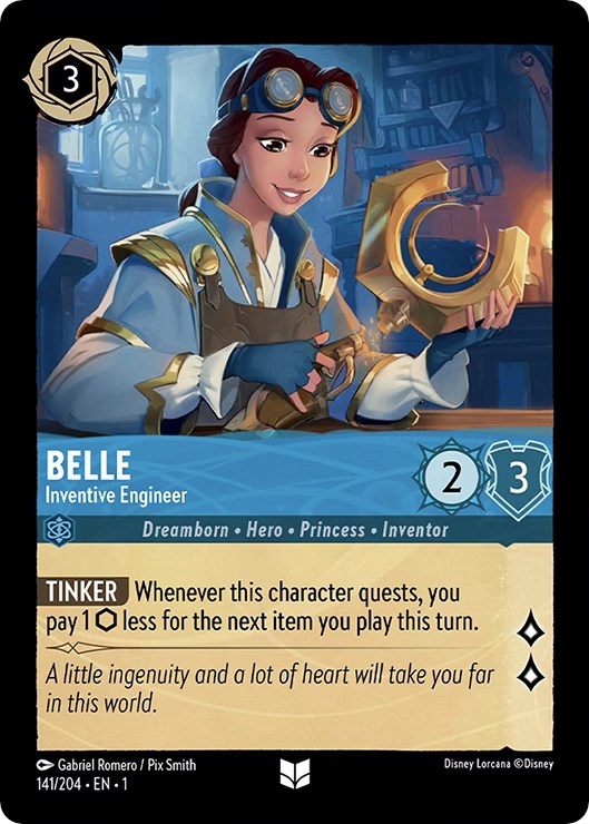 Belle - Inventive Engineer (141/204) [The First Chapter] - Disney - Card Brawlers | Quebec | Canada |