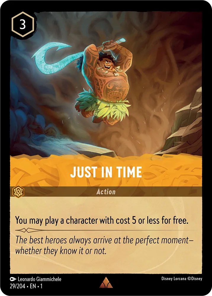 Just in Time (29/204) [The First Chapter] - Disney - Card Brawlers | Quebec | Canada |