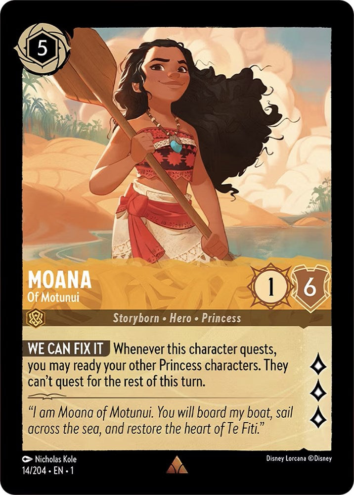 Moana - Of Motunui (14/204) [The First Chapter] - Disney - Card Brawlers | Quebec | Canada |