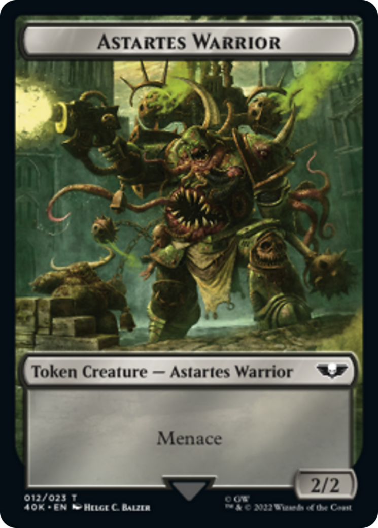 Astartes Warrior // Plaguebearer of Nurgle Double-Sided Token [Warhammer 40,000 Tokens] - Magic: The Gathering - Card Brawlers | Quebec | Canada |