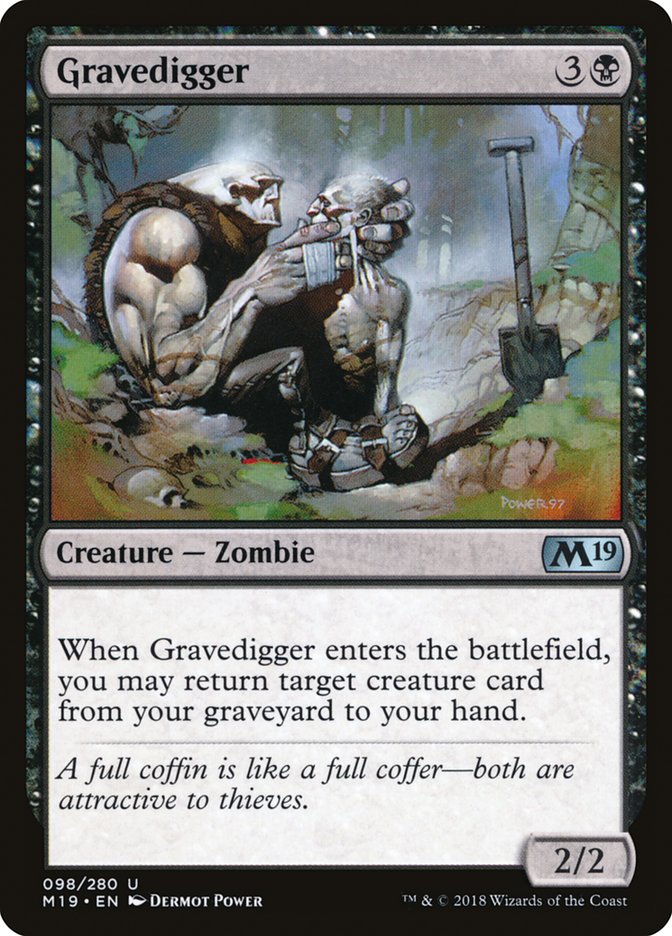 Gravedigger [Core Set 2019] - Magic: The Gathering - Card Brawlers | Quebec | Canada |