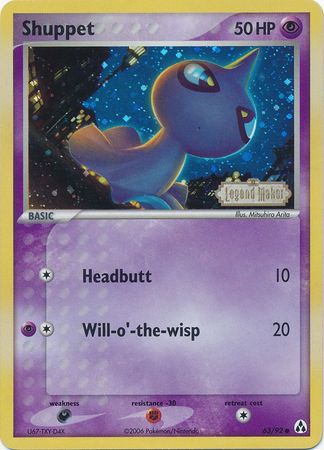 Shuppet (63/92) (Stamped) [EX: Legend Maker] - Pokémon - Card Brawlers | Quebec | Canada |