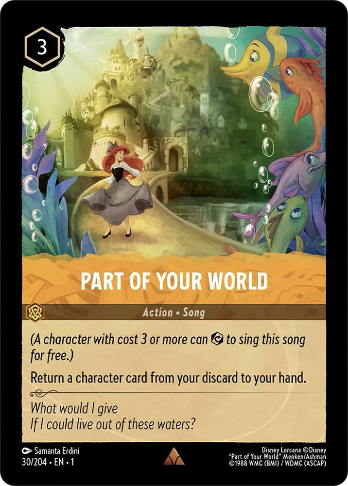 Part of Your World (30/204) [The First Chapter] - Disney - Card Brawlers | Quebec | Canada |