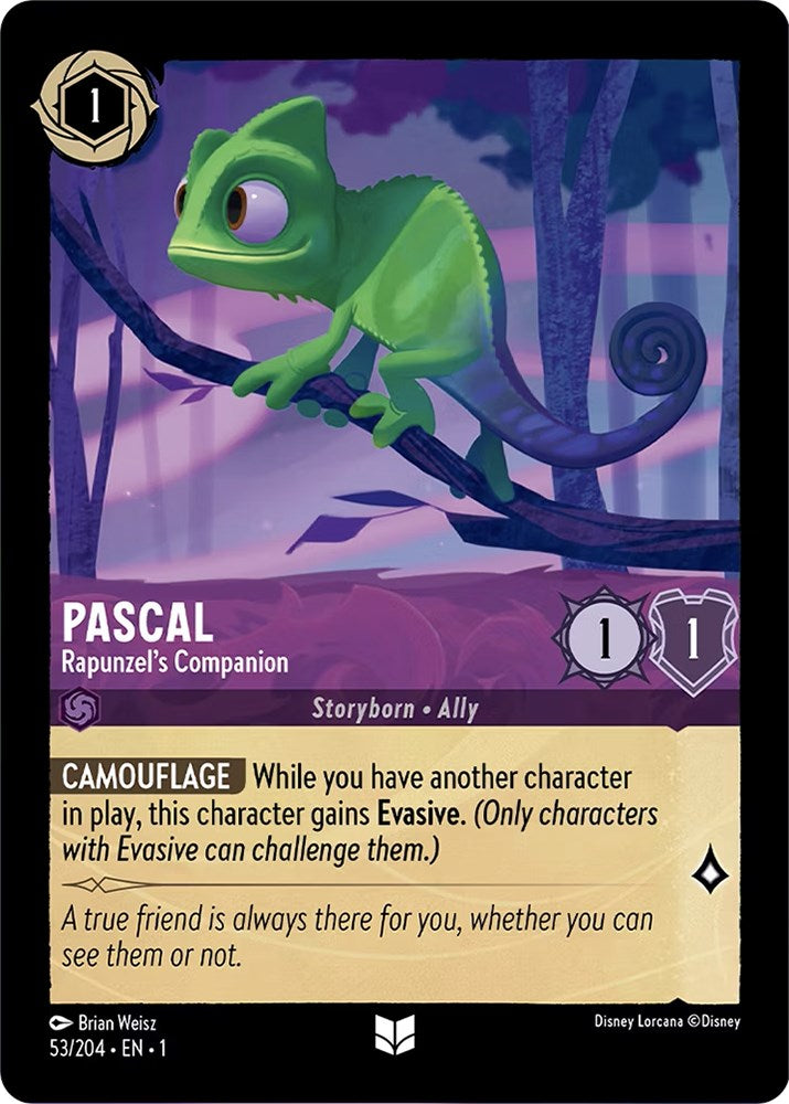 Pascal - Rapunzel's Companion (53/204) [The First Chapter] - Disney - Card Brawlers | Quebec | Canada |
