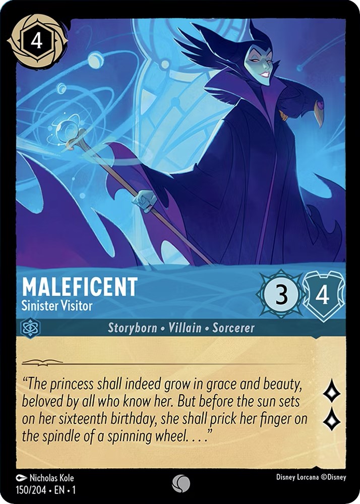Maleficent - Sinister Visitor (150/204) [The First Chapter] - Disney - Card Brawlers | Quebec | Canada |