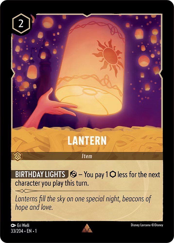 Lantern (33/204) [The First Chapter] - Disney - Card Brawlers | Quebec | Canada |