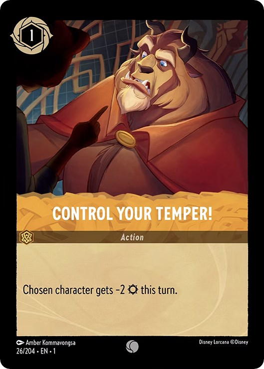Control Your Temper! (26/204) [The First Chapter] - Disney - Card Brawlers | Quebec | Canada |