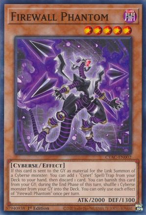 Firewall Phantom [CYAC-EN002] Common - Yu-Gi-Oh! - Card Brawlers | Quebec | Canada |