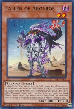 Fallen of Argyros [CYAC-EN009] Common - Yu-Gi-Oh! - Card Brawlers | Quebec | Canada |