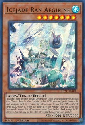 Icejade Ran Aegirine [CYAC-EN010] Ultra Rare - Yu-Gi-Oh! - Card Brawlers | Quebec | Canada |