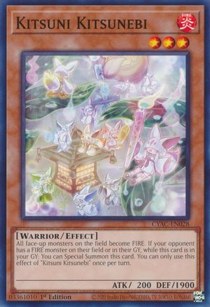 Kitsuni Kitsunebi [CYAC-EN028] Common - Yu-Gi-Oh! - Card Brawlers | Quebec | Canada |