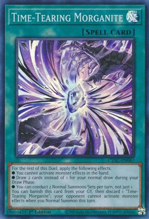 Time-Tearing Morganite [CYAC-EN067] Super Rare - Yu-Gi-Oh! - Card Brawlers | Quebec | Canada |