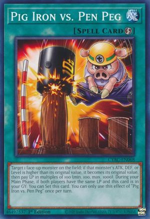 Pig Iron vs. Pen Peg [CYAC-EN068] Common - Yu-Gi-Oh! - Card Brawlers | Quebec | Canada |