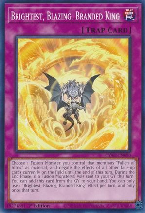 Brightest, Blazing, Branded King [CYAC-EN070] Common - Yu-Gi-Oh! - Card Brawlers | Quebec | Canada |