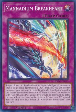 Mannadium Breakheart [CYAC-EN072] Common - Yu-Gi-Oh! - Card Brawlers | Quebec | Canada |