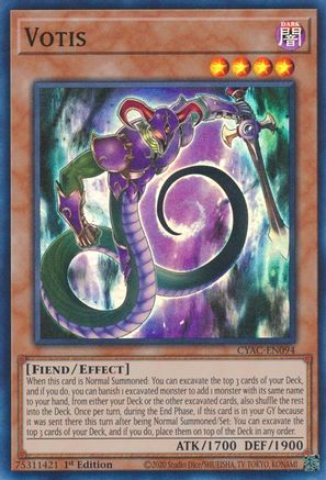 Votis [CYAC-EN094] Super Rare - Yu-Gi-Oh! - Card Brawlers | Quebec | Canada |