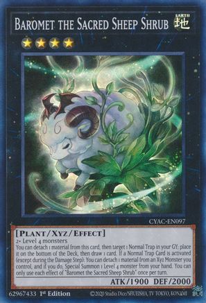 Baromet the Sacred Sheep Shrub [CYAC-EN097] Super Rare - Yu-Gi-Oh! - Card Brawlers | Quebec | Canada |
