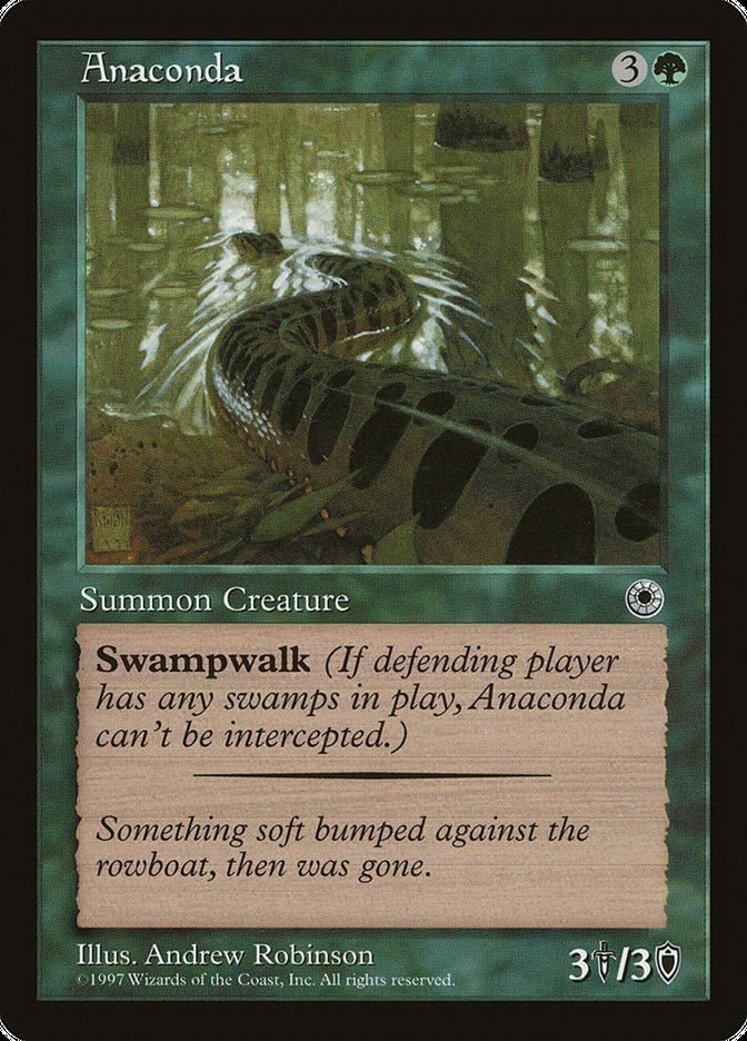 Anaconda (With Flavor Text) [Portal] - Magic: The Gathering - Card Brawlers | Quebec | Canada |