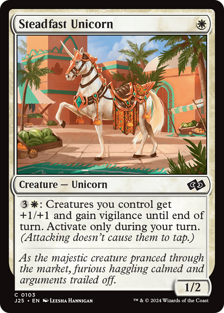Steadfast Unicorn [Foundations Jumpstart] - Magic: The Gathering - Card Brawlers | Quebec | Canada |