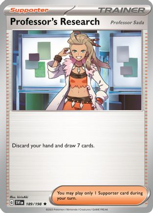 Professor's Research (189/198) (Theme Deck Exclusive) [Scarlet & Violet: Black Star Promos] - Pokémon - Card Brawlers | Quebec | Canada |