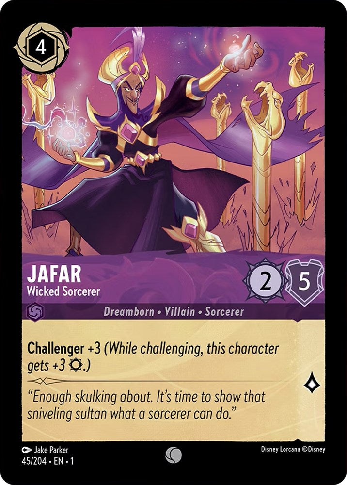 Jafar - Wicked Sorcerer (45/204) [The First Chapter] - Disney - Card Brawlers | Quebec | Canada |