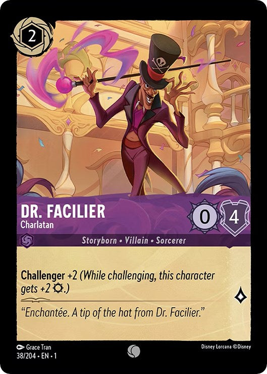 Dr. Facilier - Charlatan (38/204) [The First Chapter] - Disney - Card Brawlers | Quebec | Canada |