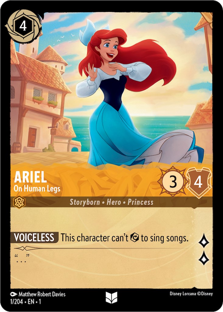 Ariel - On Human Legs (1/204) [The First Chapter] - Disney - Card Brawlers | Quebec | Canada |