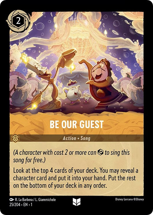 Be Our Guest (25/204) [The First Chapter] - Disney - Card Brawlers | Quebec | Canada |