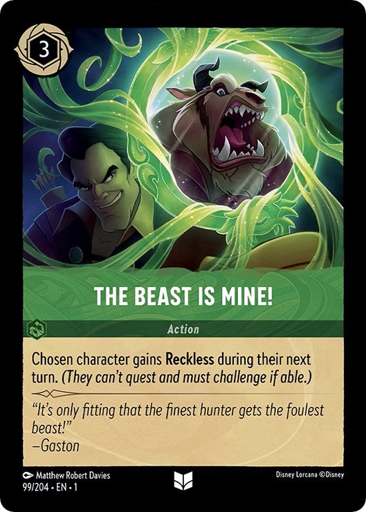 The Beast is Mine! (99/204) [The First Chapter] - Disney - Card Brawlers | Quebec | Canada |