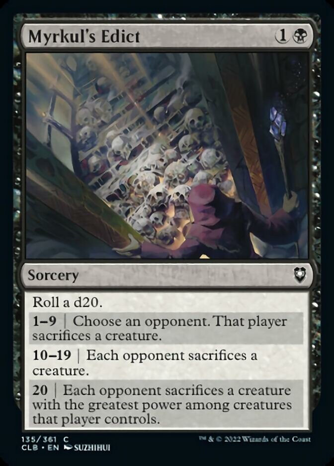 Myrkul's Edict [Commander Legends: Battle for Baldur's Gate] - Magic: The Gathering - Card Brawlers | Quebec | Canada |