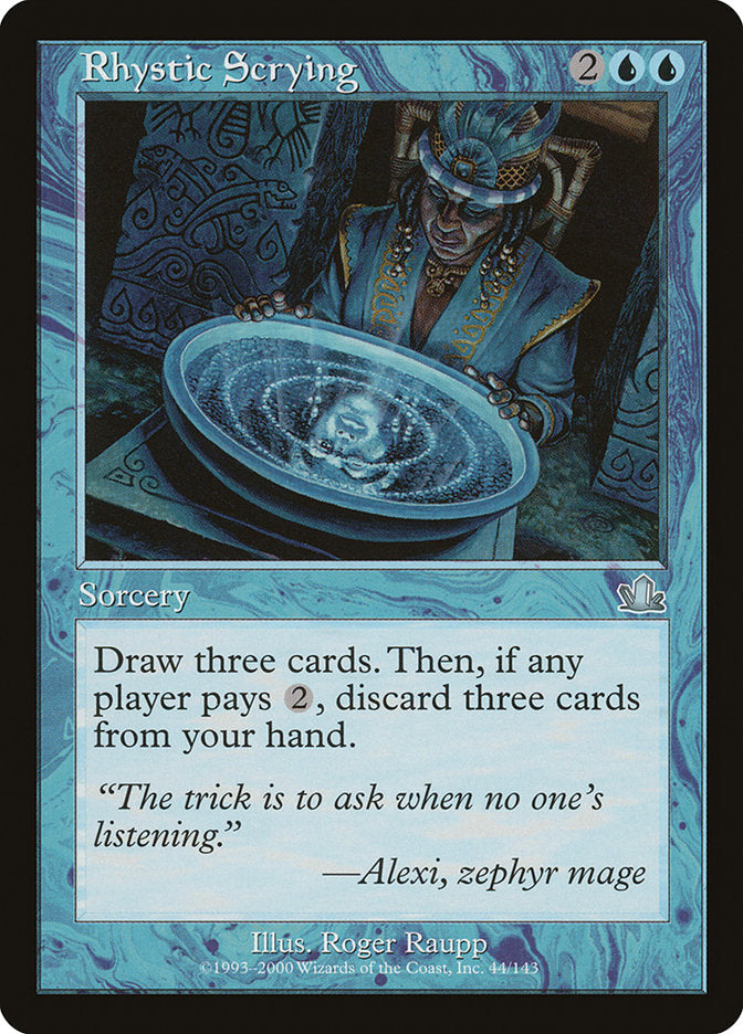 Rhystic Scrying [Prophecy] - Magic: The Gathering - Card Brawlers | Quebec | Canada |