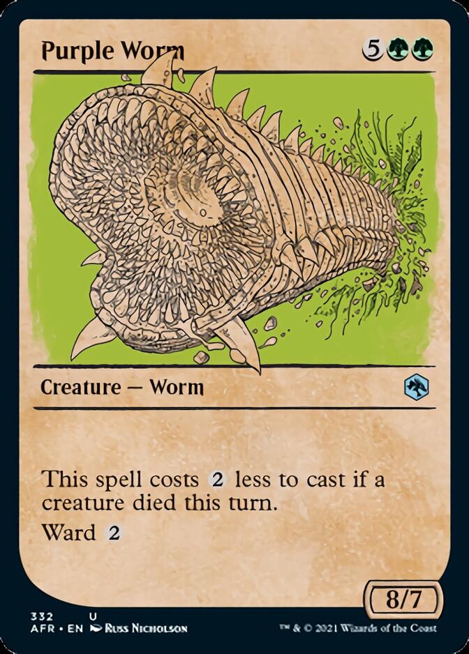 Purple Worm (Showcase) [Dungeons & Dragons: Adventures in the Forgotten Realms] - Magic: The Gathering - Card Brawlers | Quebec | Canada |