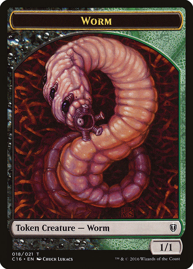 Zombie // Worm Double-Sided Token [Commander 2016 Tokens] - Magic: The Gathering - Card Brawlers | Quebec | Canada |