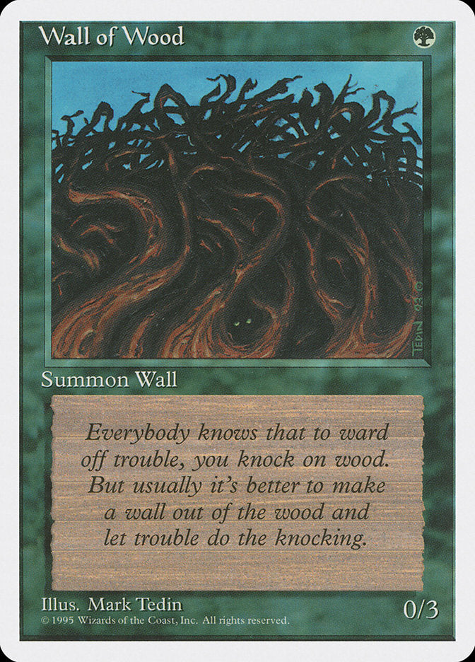 Wall of Wood [Fourth Edition] - Magic: The Gathering - Card Brawlers | Quebec | Canada |