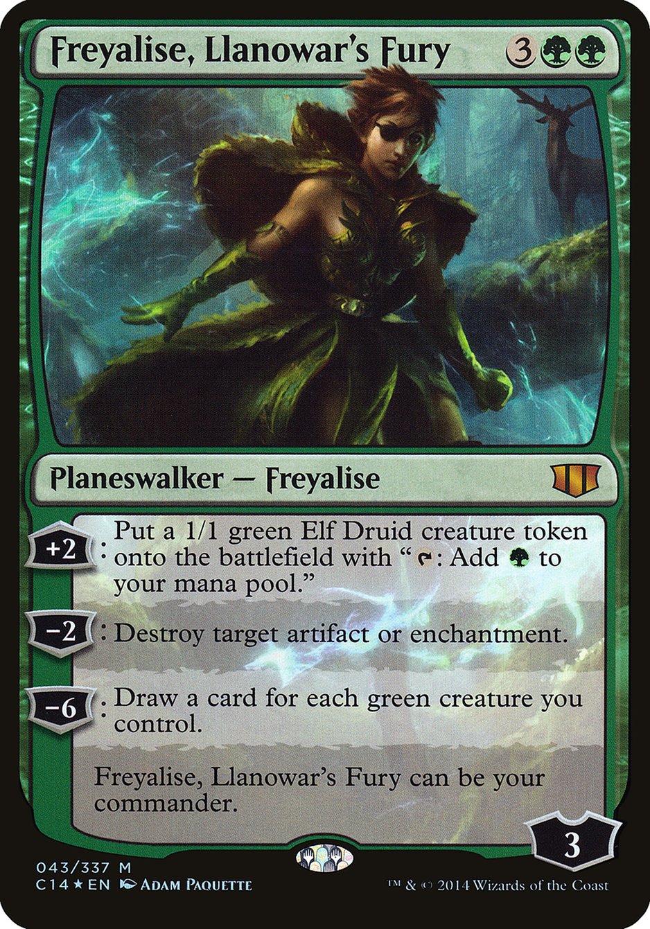 Freyalise, Llanowar's Fury (Oversized) [Commander 2014 Oversized] - Magic: The Gathering - Card Brawlers | Quebec | Canada |