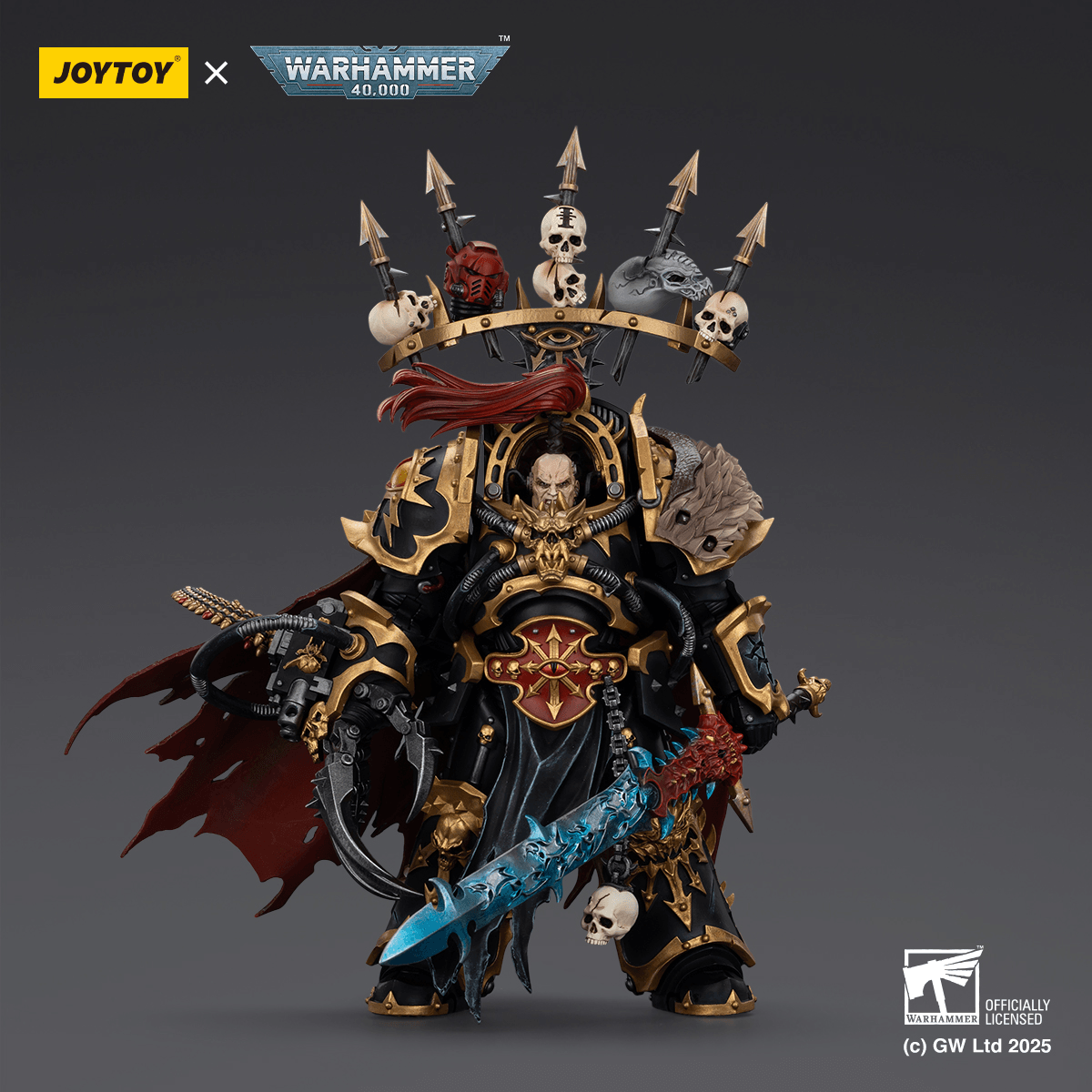 Joytoy - Warhammer 40k - Black Legion Abaddon the Despoiler with Drach'nyen and the Talon of Horus - (PREORDER) October 30, 2026