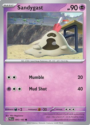 Sandygast (095/193) [Scarlet & Violet: Paldea Evolved] - Pokémon - Card Brawlers | Quebec | Canada |