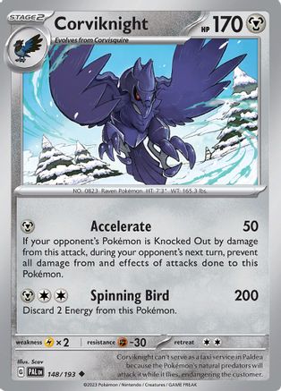 Corviknight (148/193) [Scarlet & Violet: Paldea Evolved] - Pokémon - Card Brawlers | Quebec | Canada |