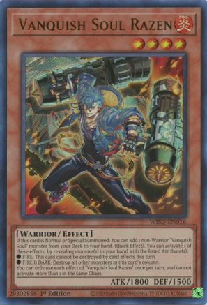 Vanquish Soul Razen [WISU-EN016] Ultra Rare - Yu-Gi-Oh! - Card Brawlers | Quebec | Canada |