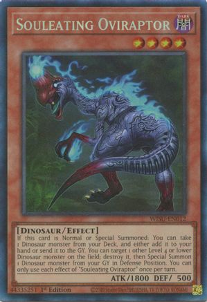 Souleating Oviraptor [WISU-EN012] Collector's Rare - Yu-Gi-Oh! - Card Brawlers | Quebec | Canada |