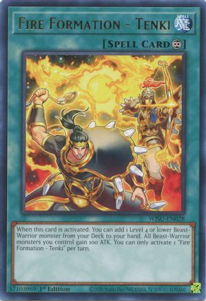 Fire Formation - Tenki [WISU-EN028] Rare - Yu-Gi-Oh! - Card Brawlers | Quebec | Canada |