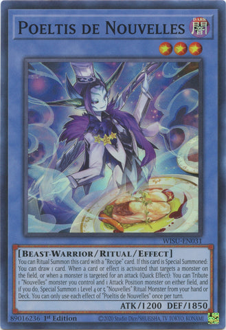 Poeltis de Nouvelles [WISU-EN031] Super Rare - Yu-Gi-Oh! - Card Brawlers | Quebec | Canada |