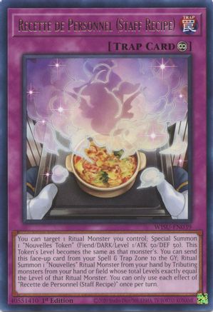 Recette de Personnel (Staff Recipe) [WISU-EN039] Rare - Yu-Gi-Oh! - Card Brawlers | Quebec | Canada |