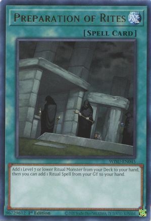Preparation of Rites [WISU-EN045] Rare - Yu-Gi-Oh! - Card Brawlers | Quebec | Canada |