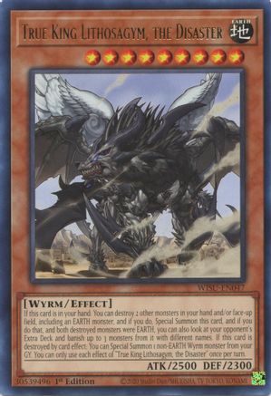 True King Lithosagym, the Disaster [WISU-EN047] Rare - Yu-Gi-Oh! - Card Brawlers | Quebec | Canada |