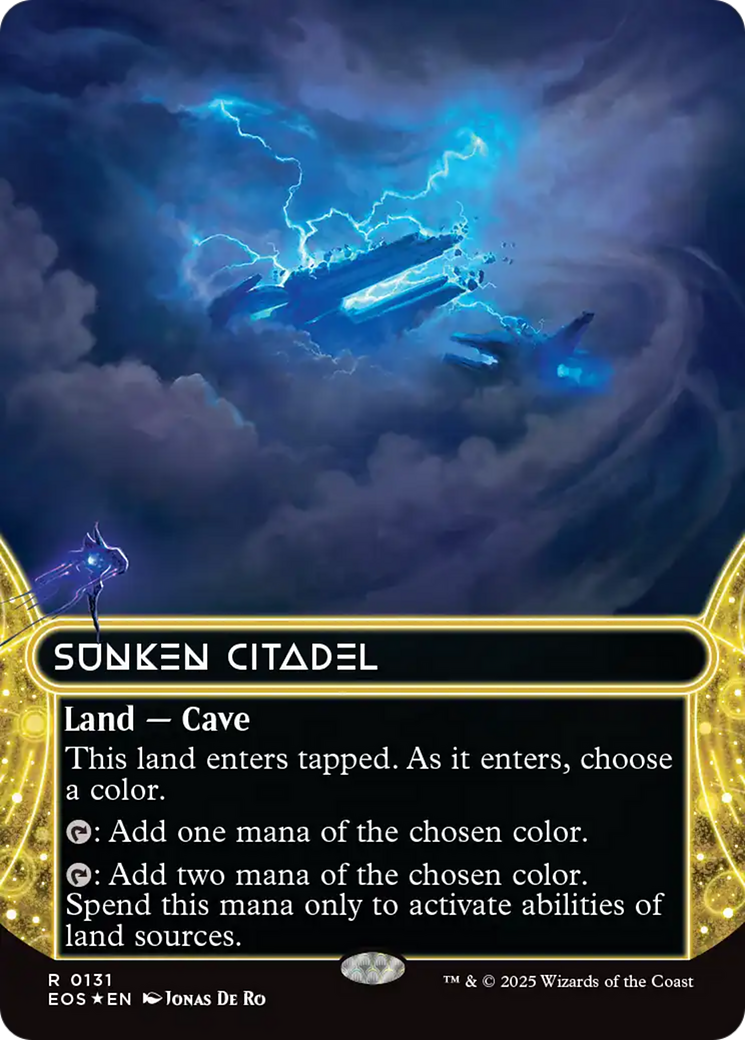Sunken Citadel (0131) (Borderless) (Galaxy Foil) [Edge of Eternities: Stellar Sights] - Magic: The Gathering - Card Brawlers | Quebec | Canada |