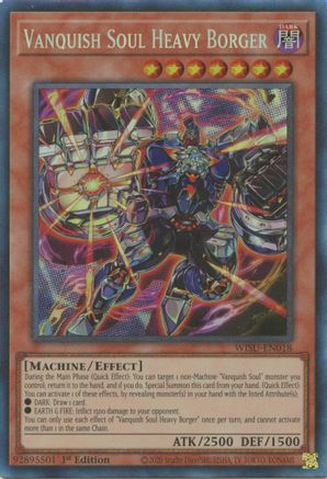 Vanquish Soul Heavy Borger [WISU-EN018] Collector's Rare - Yu-Gi-Oh! - Card Brawlers | Quebec | Canada |