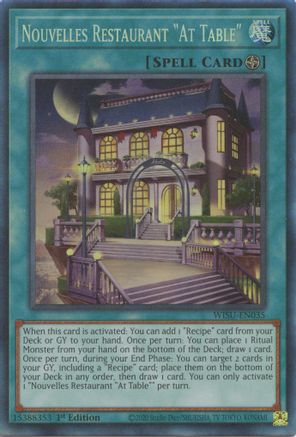 Nouvelles Restaurant "At Table" [WISU-EN035] Collector's Rare - Yu-Gi-Oh! - Card Brawlers | Quebec | Canada |