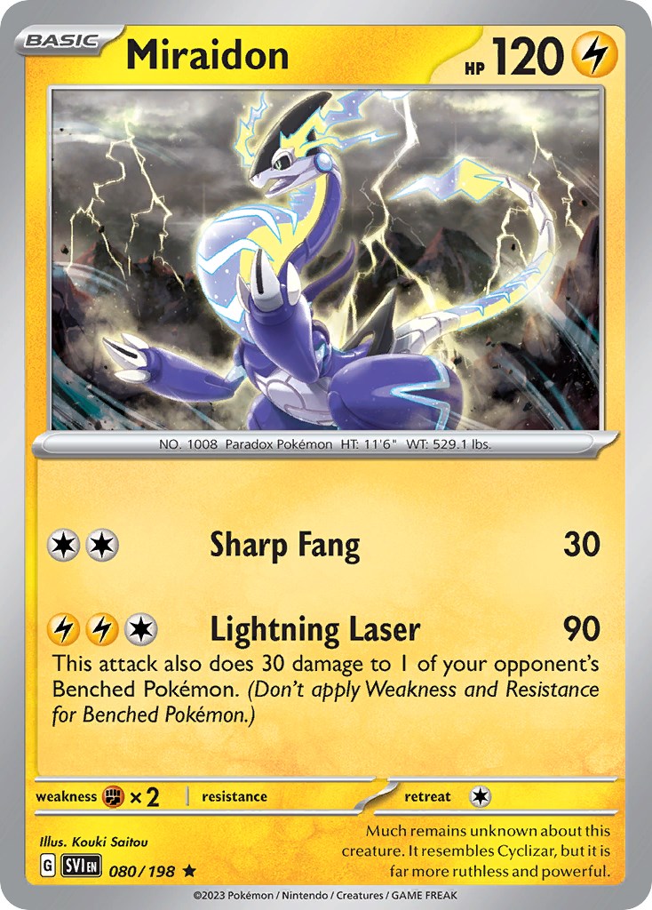 Miraidon (080/198) (Theme Deck Exclusive) [Scarlet & Violet: Base Set] - Pokémon - Card Brawlers | Quebec | Canada |